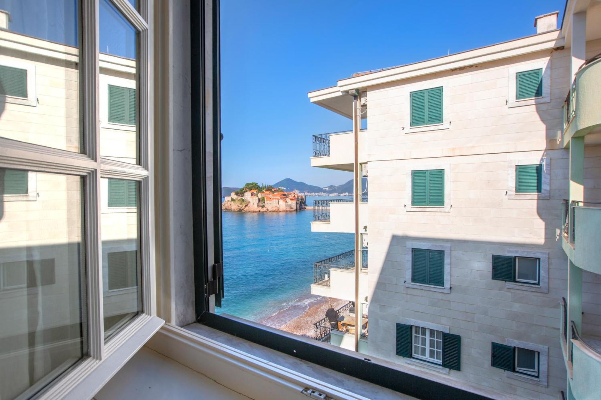 Montesan Luxury Apartment Beach Front Ilha Ilha Sveti Stefan Exterior foto